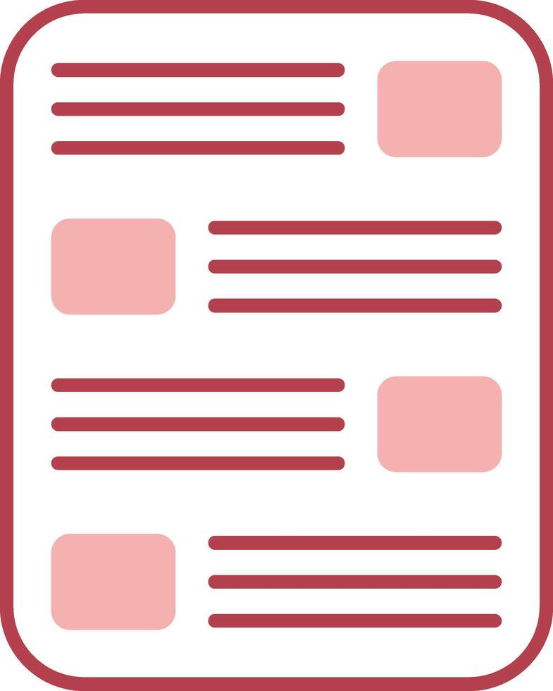List Solid Two Color Icon vector