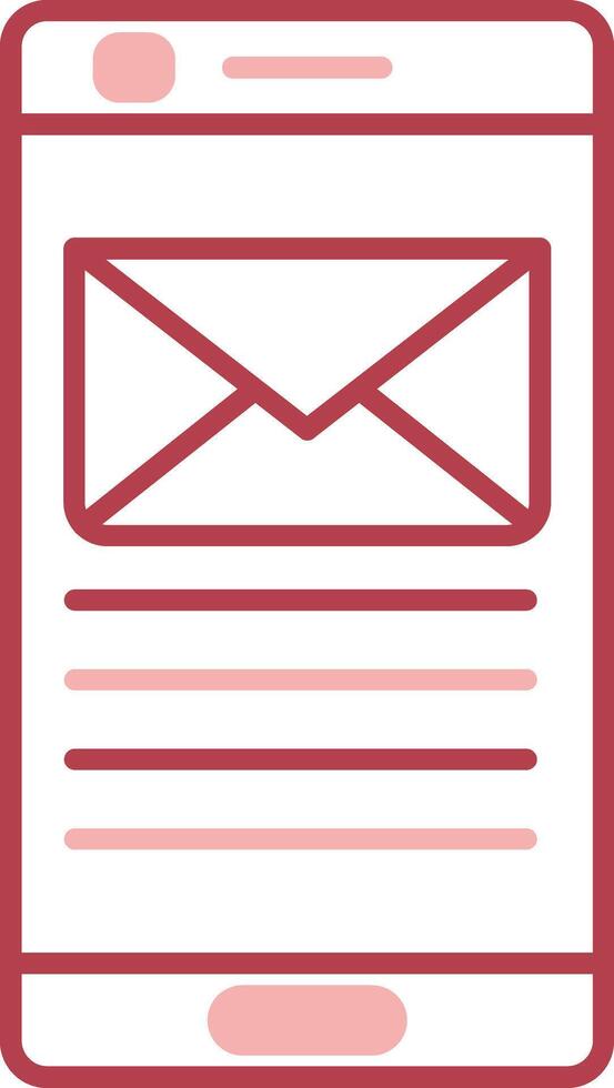 Email Solid Two Color Icon vector