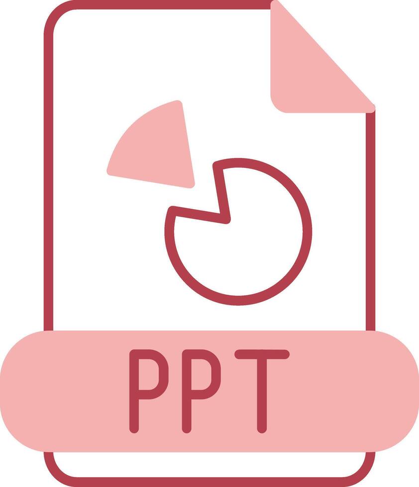Ppt Solid Two Color Icon vector