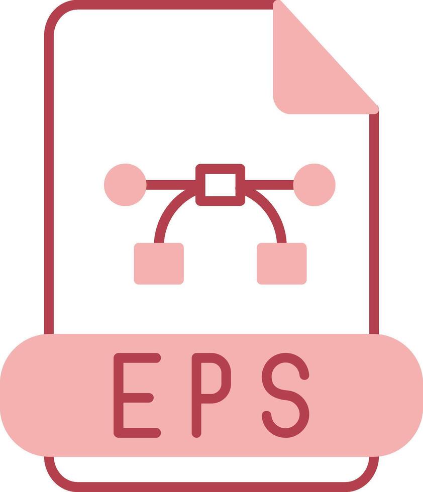 Eps Solid Two Color Icon vector