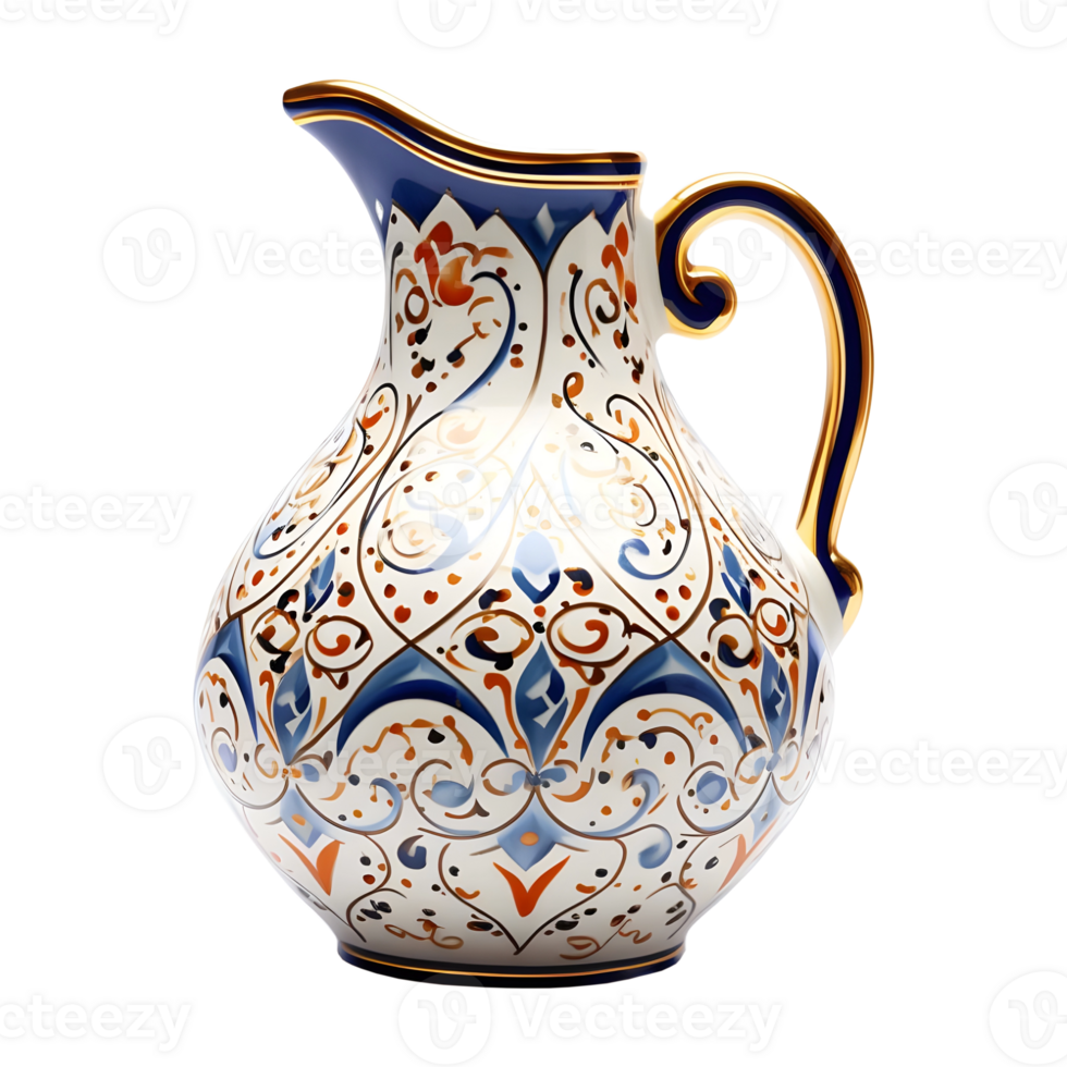 AI generated Traditionally Jar on Transparent background - Ai Generated png