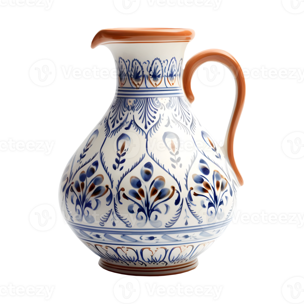 AI generated Traditionally Jar on Transparent background - Ai Generated png