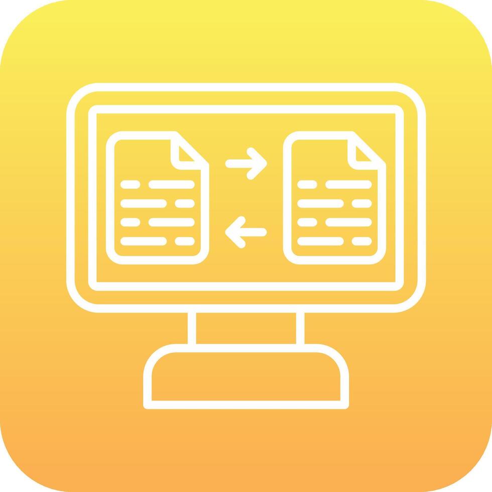 icono de vector de transferencia de archivos