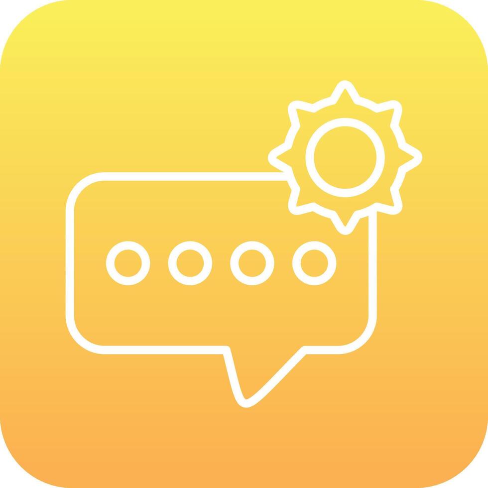 Support Chat Vector Icon