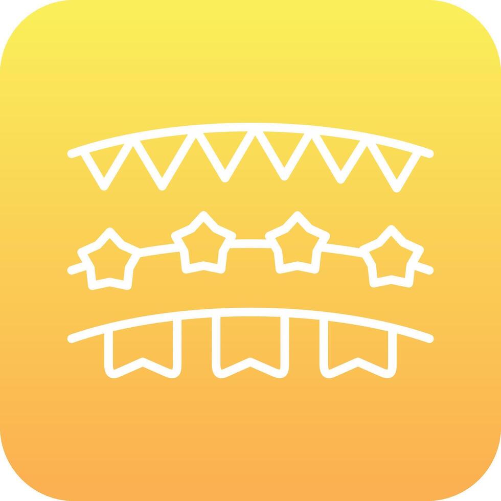 Bunting Vector Icon