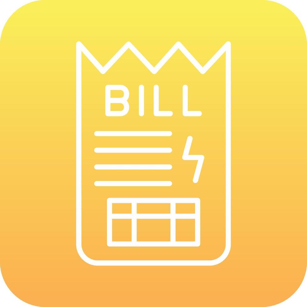 Bill Vector Icon