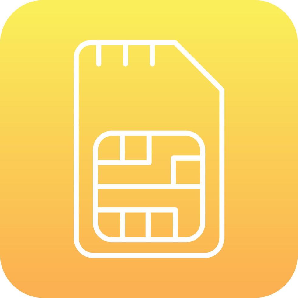 Sim Card Vector Icon