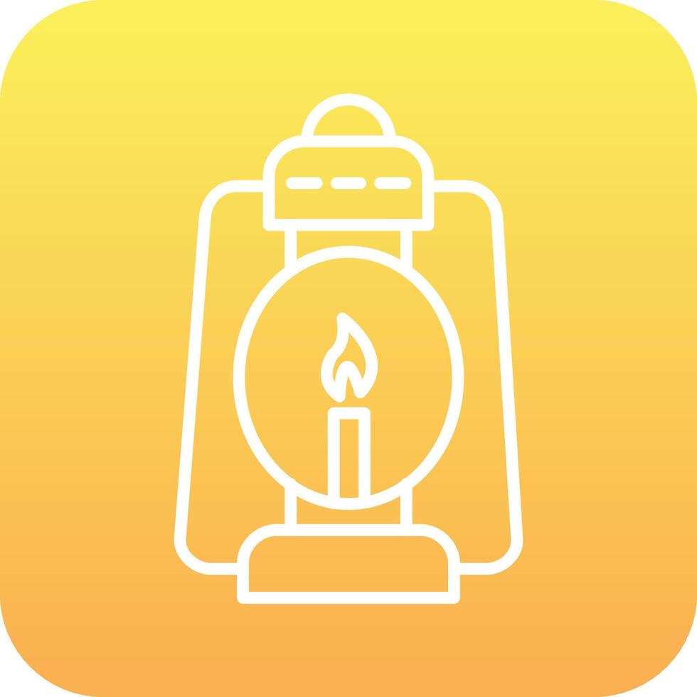 Oil Lamp Vector Icon