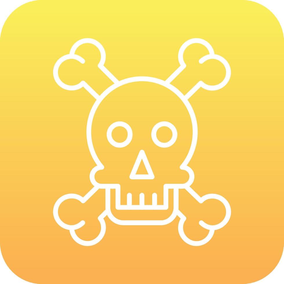 Skull And Bones Vector Icon