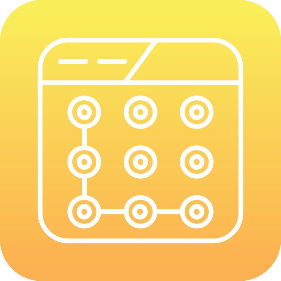 Lock Pattern Vector Icon