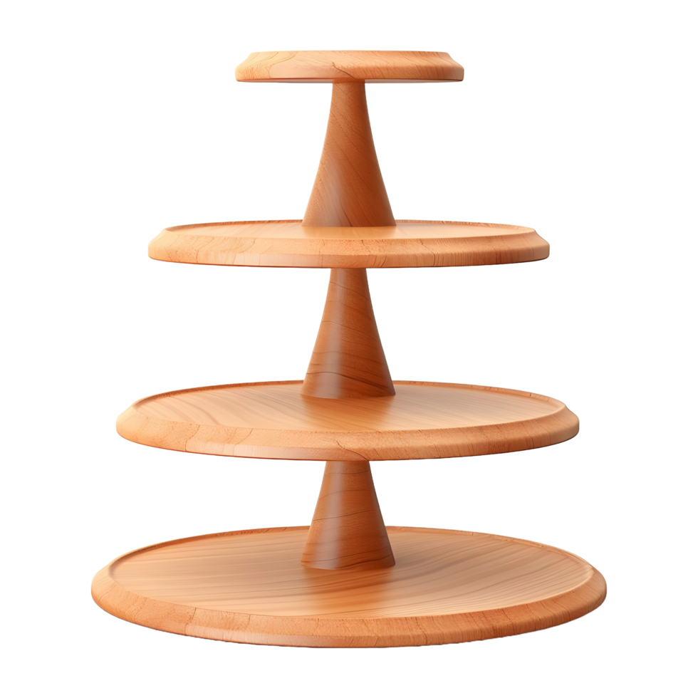 AI generated Small Wooden Table on Transparent background - Ai Generated png