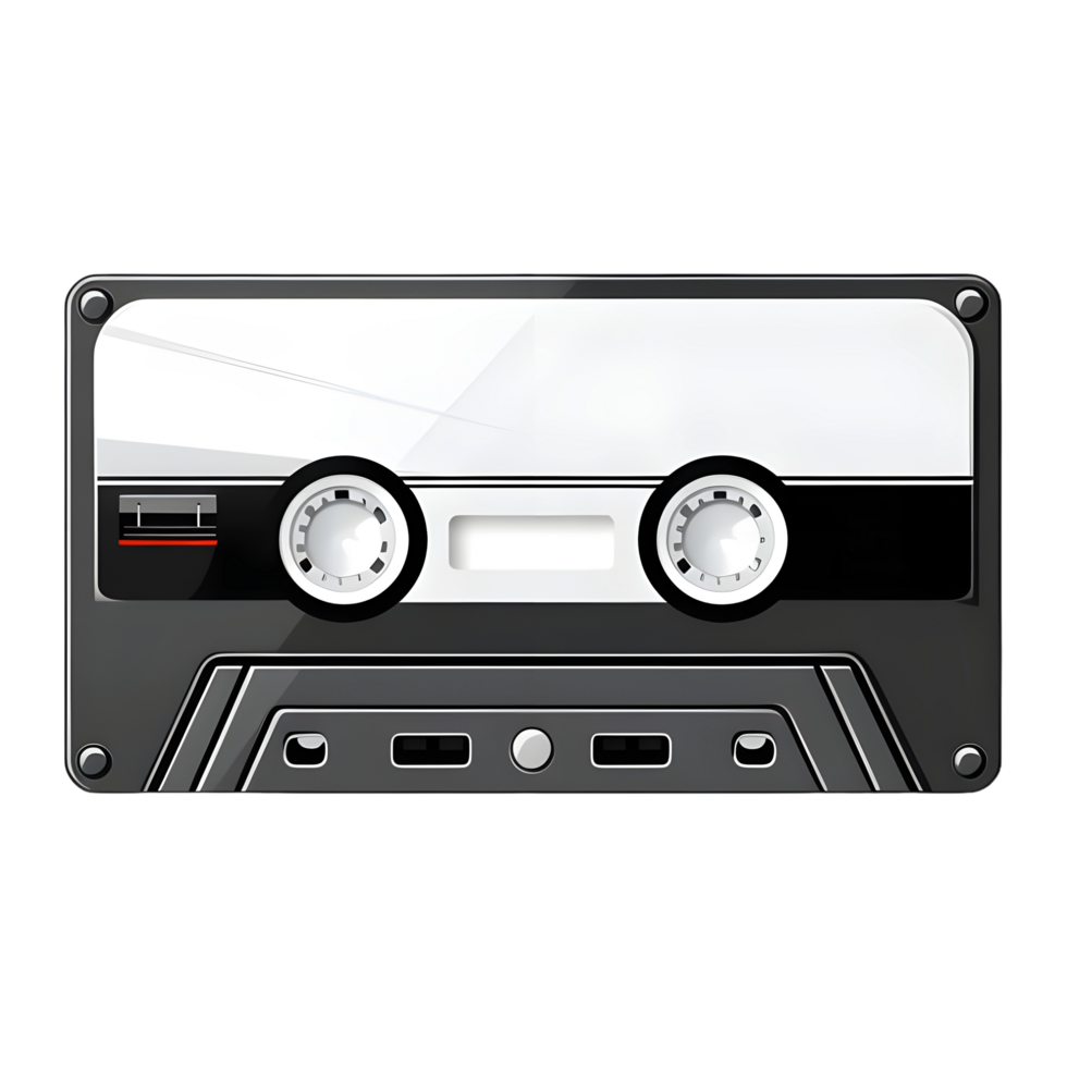 AI generated Old Cassette on Transparent background - Ai Generated png