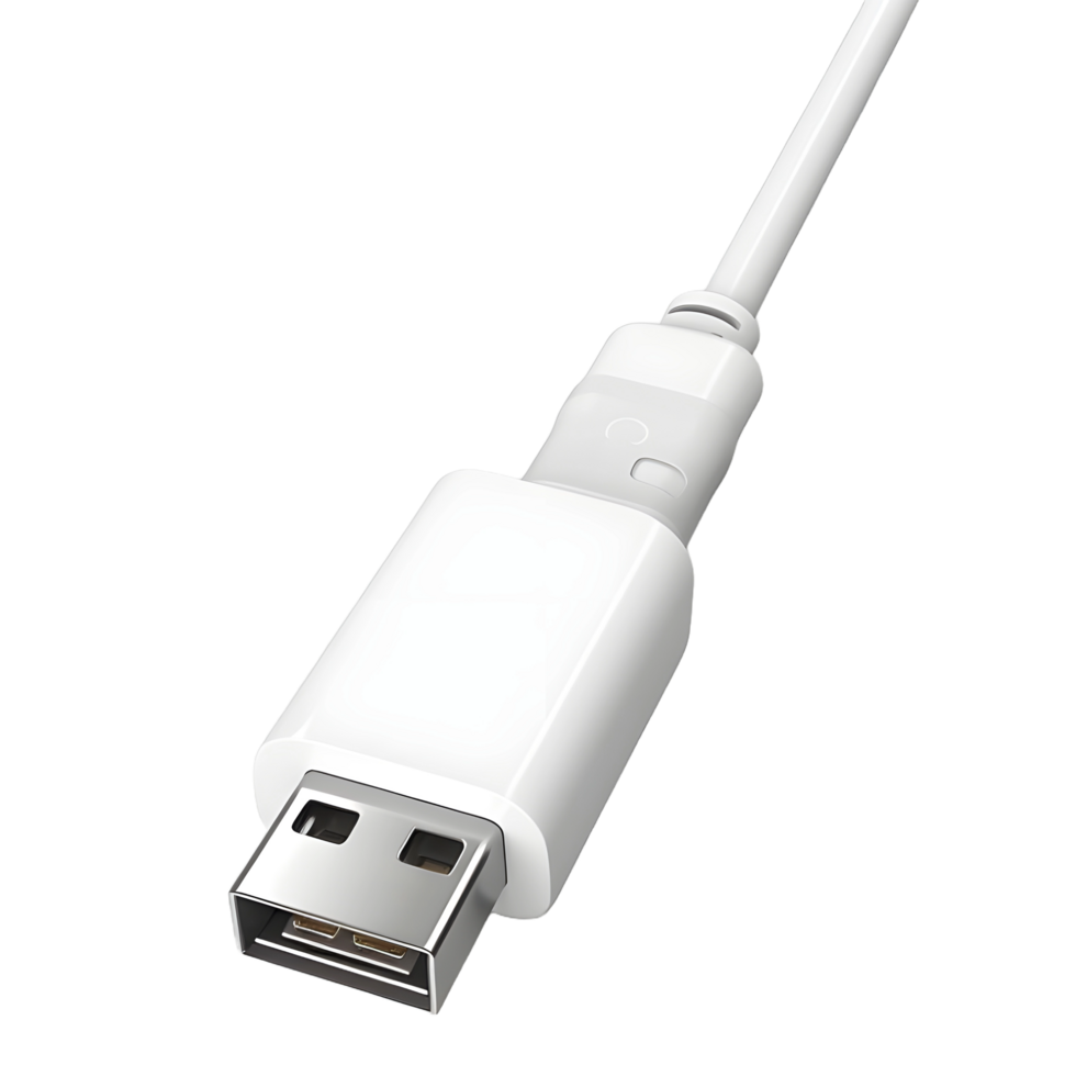 AI generated Phone Data cables on Transparent background - Ai Generated png