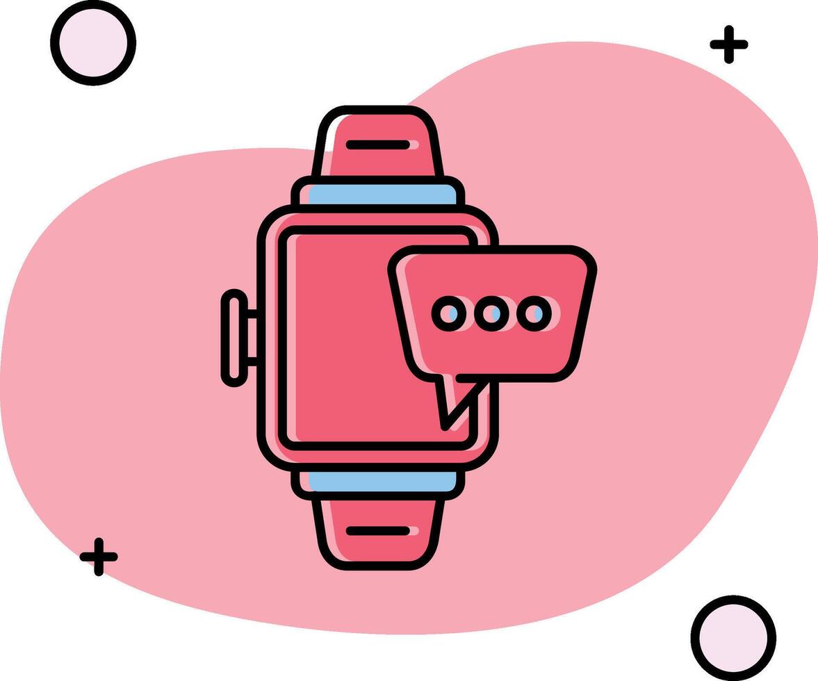 Smartwatch Slipped Icon vector