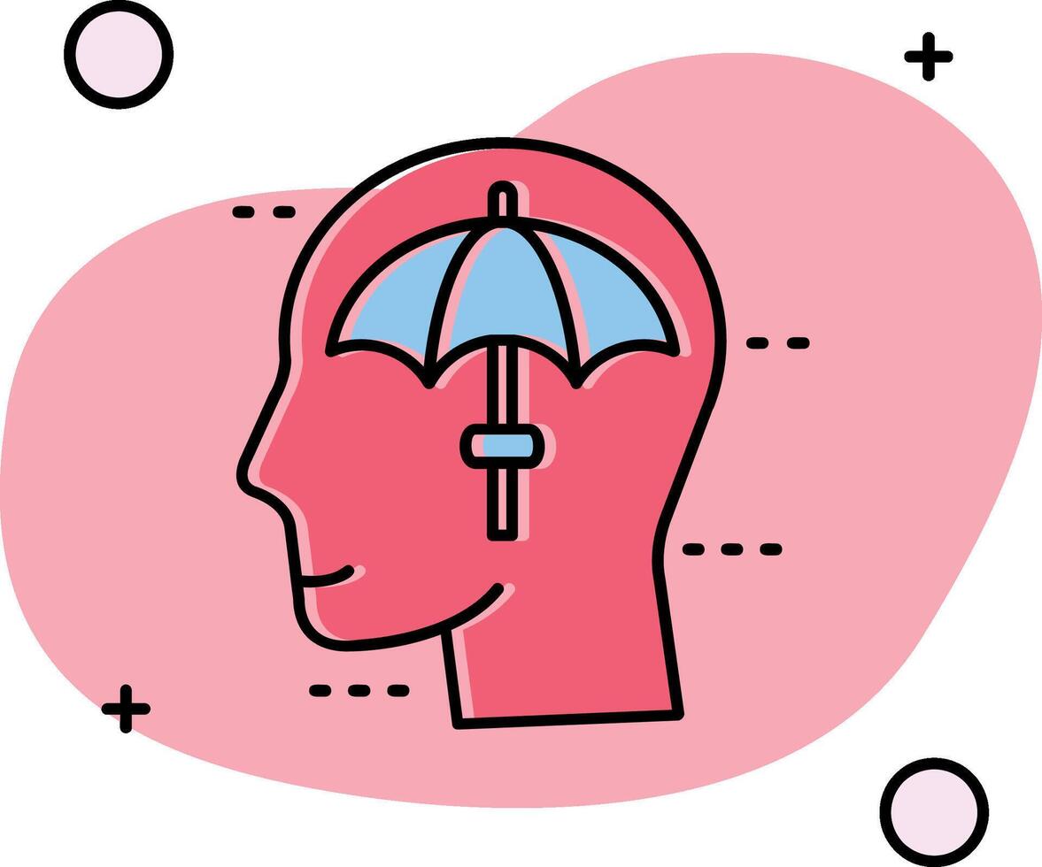 Umbrella Slipped Icon vector