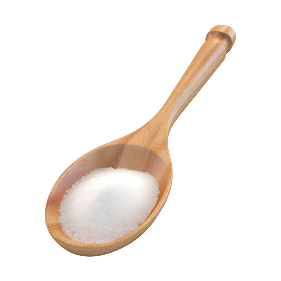 AI generated Table Spoon with Sugar on Transparent background - Ai Generated png