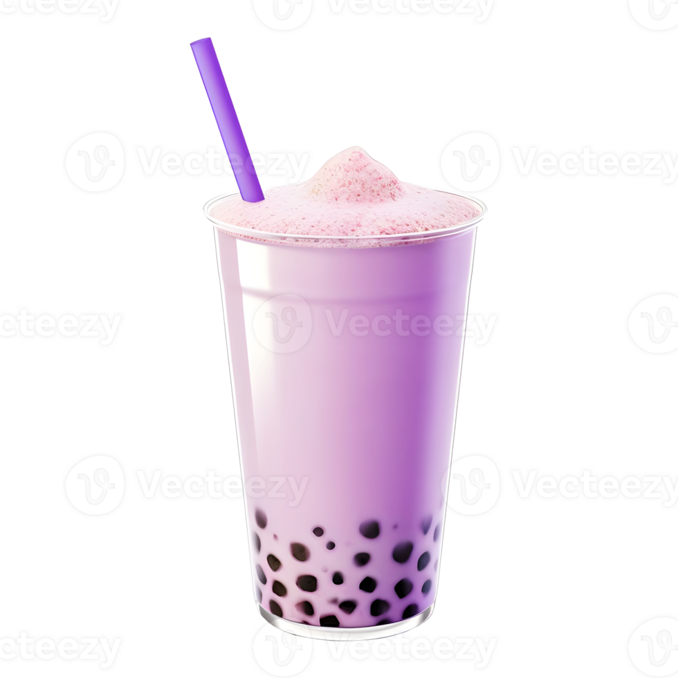 AI generated Boba Milk Tea on Transparent background - Ai Generated png
