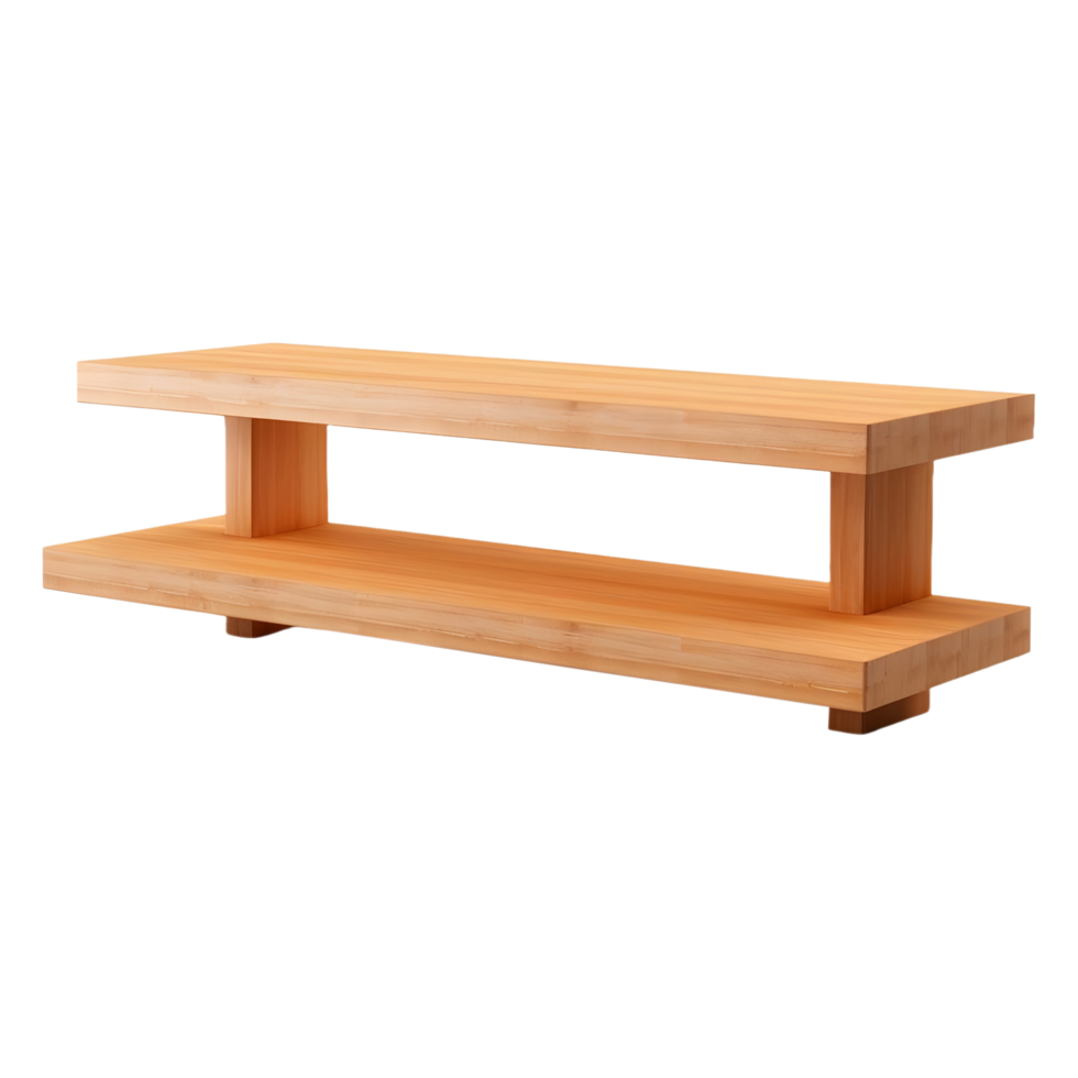 AI generated Small Wooden Table on Transparent background - Ai Generated png