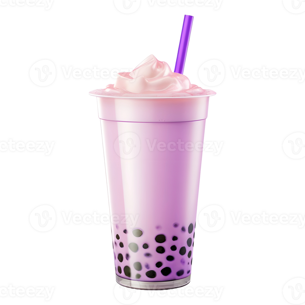 AI generated Boba Milk Tea on Transparent background - Ai Generated png