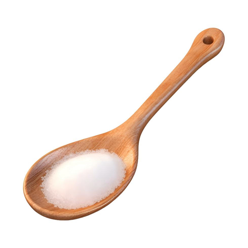 AI generated Table Spoon with Sugar on Transparent background - Ai Generated png