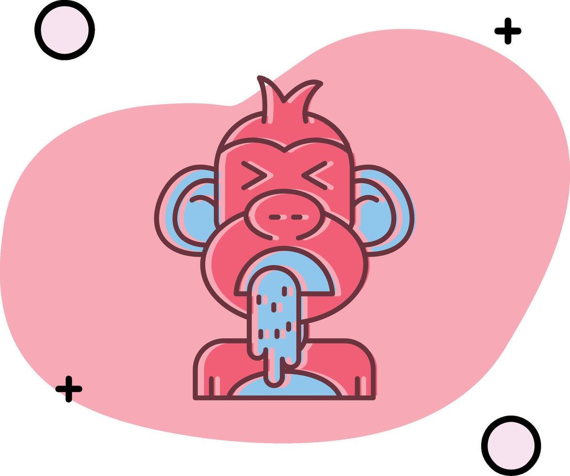 Vomit Slipped Icon vector