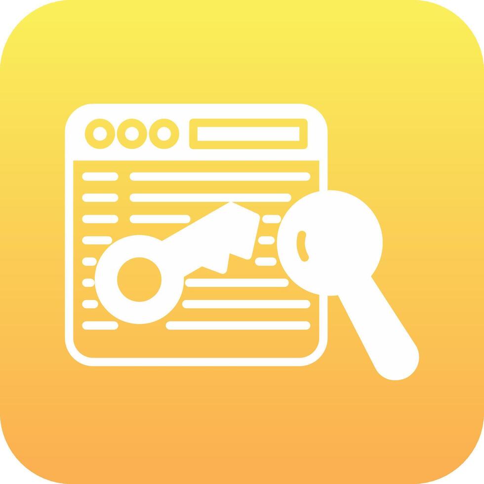 Keyword Vector Icon