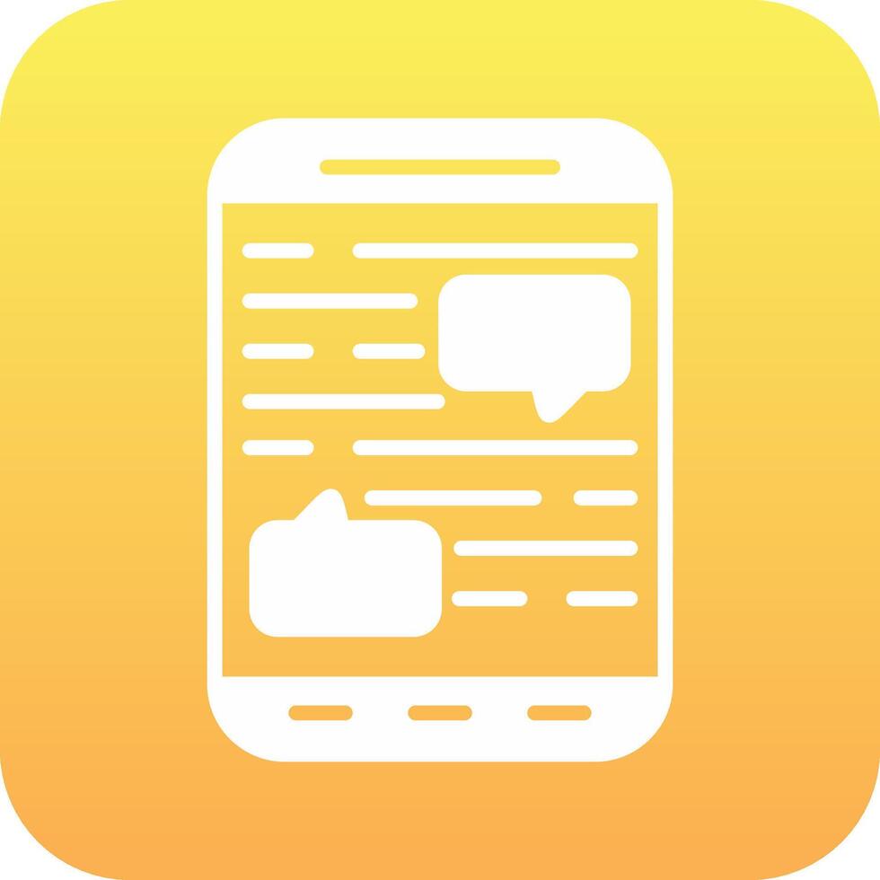 Mobile Chat Vector Icon