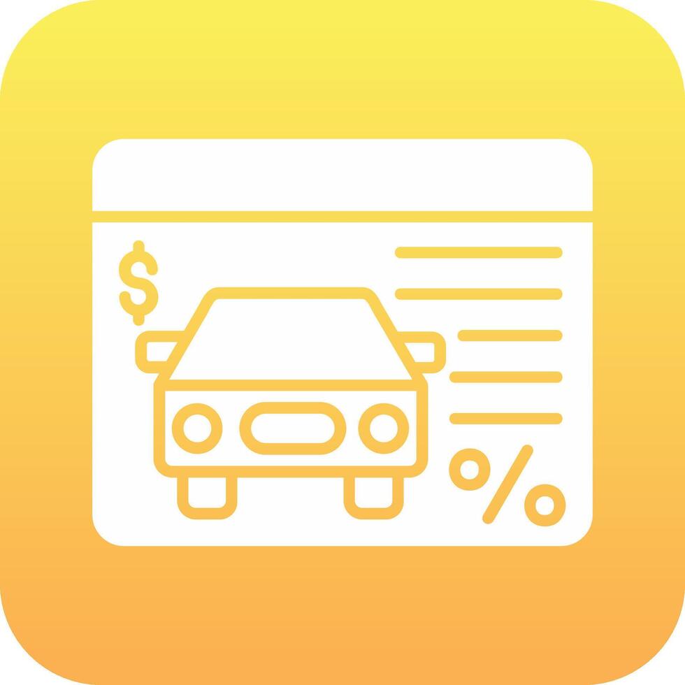 Car Loan Vector Icon