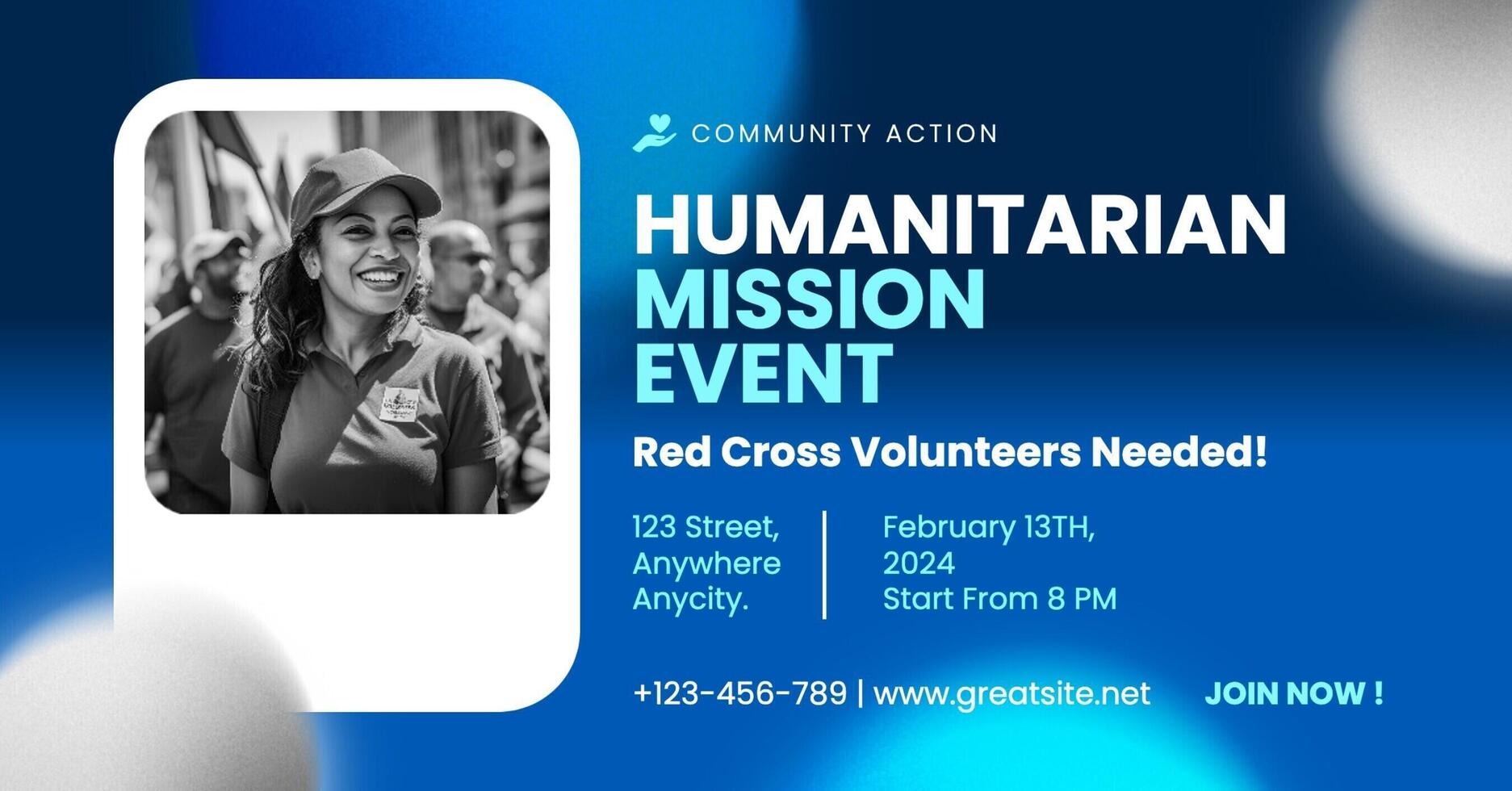 Humanitarian Mission Event Facebook Ad template