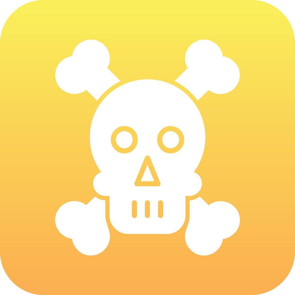Skull And Bones Vector Icon
