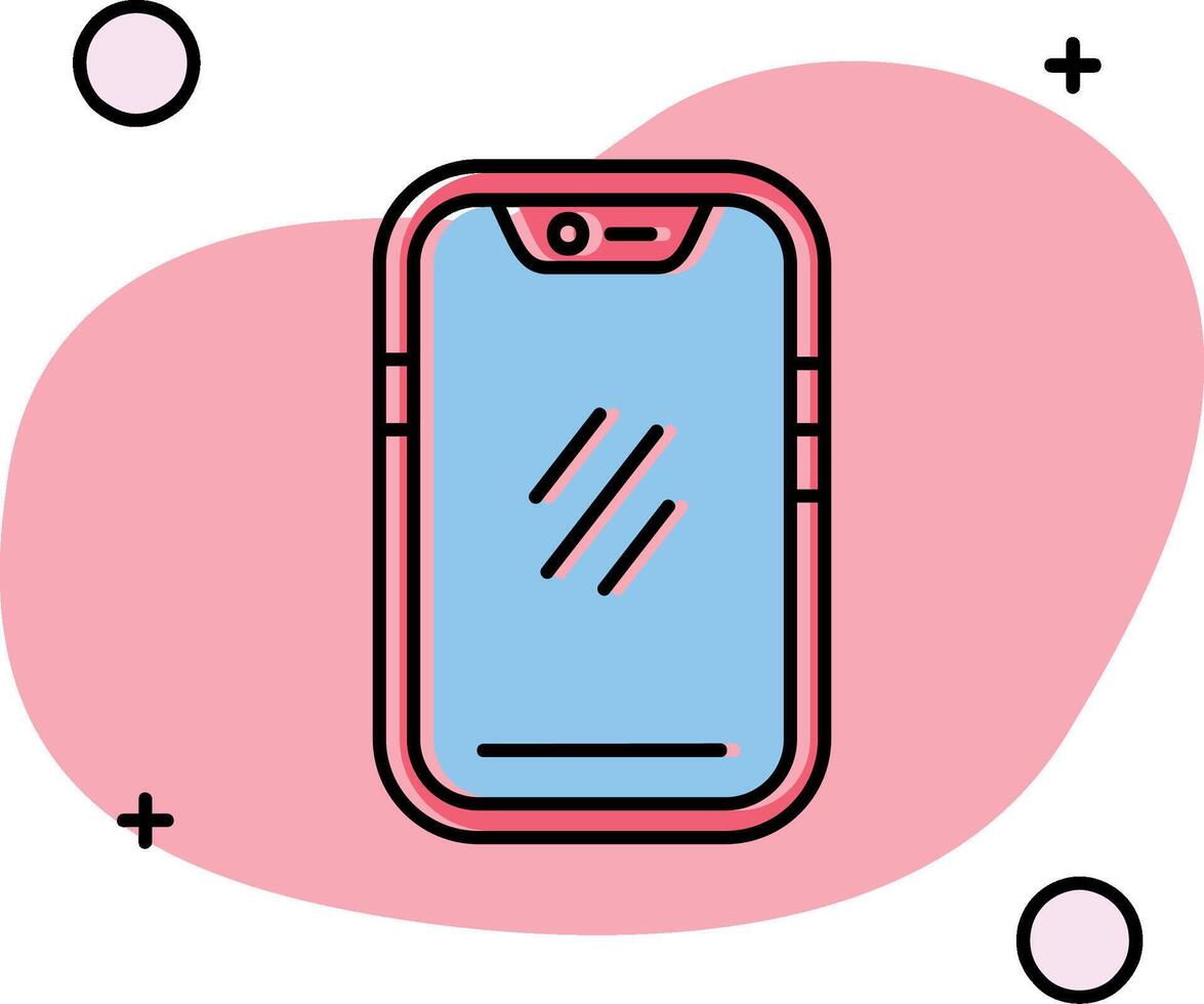 Smartphone Slipped Icon vector