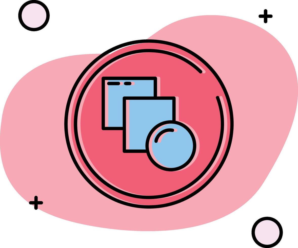 Blend Slipped Icon vector