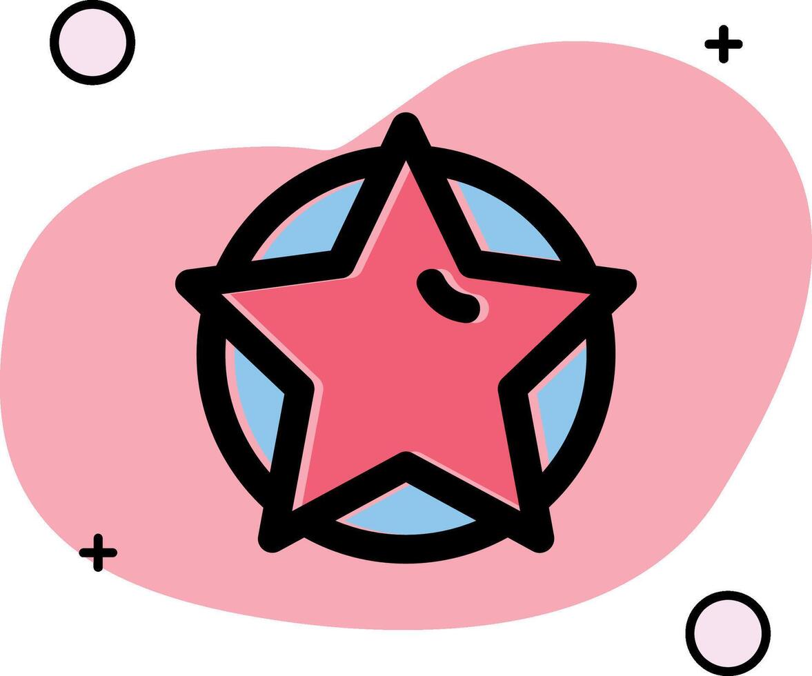 Star Slipped Icon vector