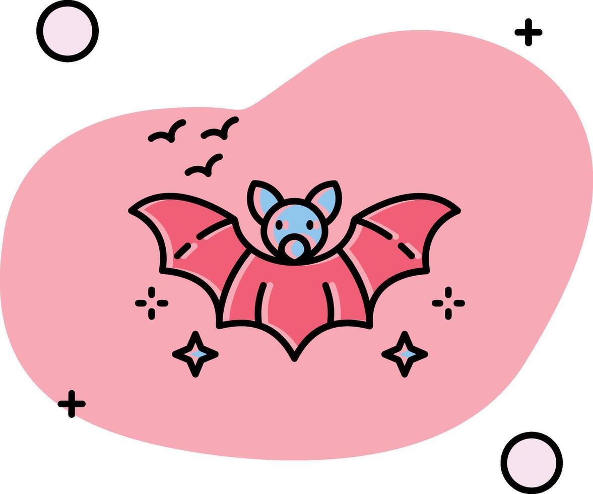 Bat Slipped Icon vector