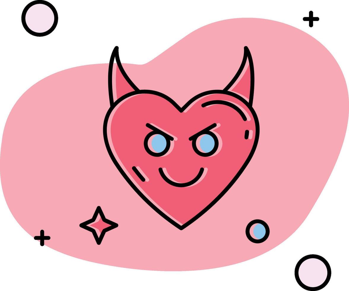 Demon Slipped Icon vector