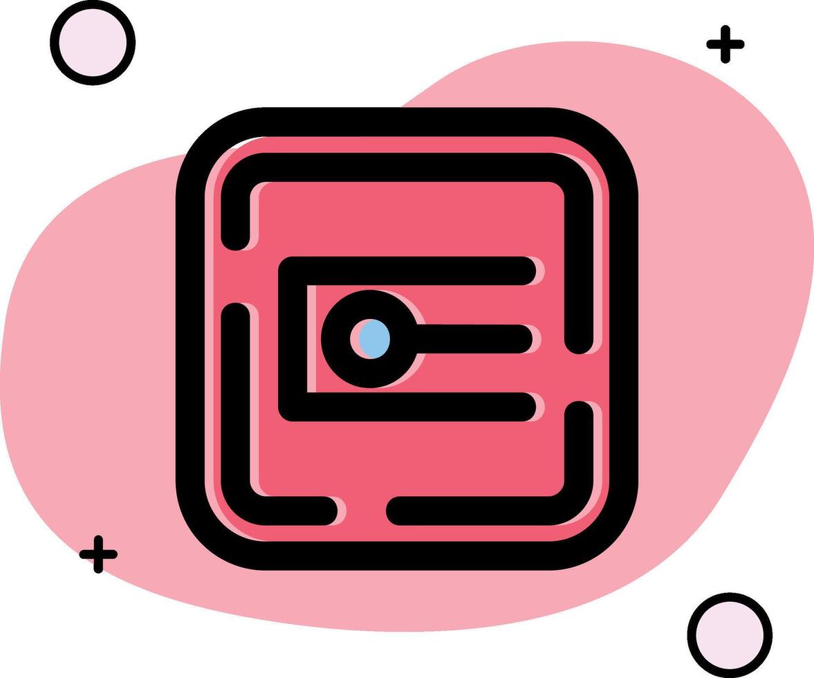 Endpoint Slipped Icon vector