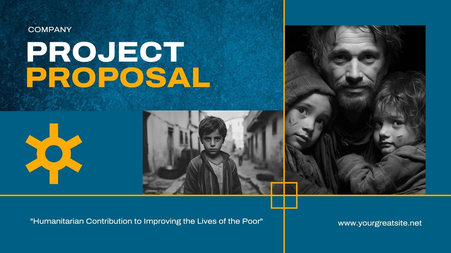 Humanitarian Contribution Project Proposal Presentation template