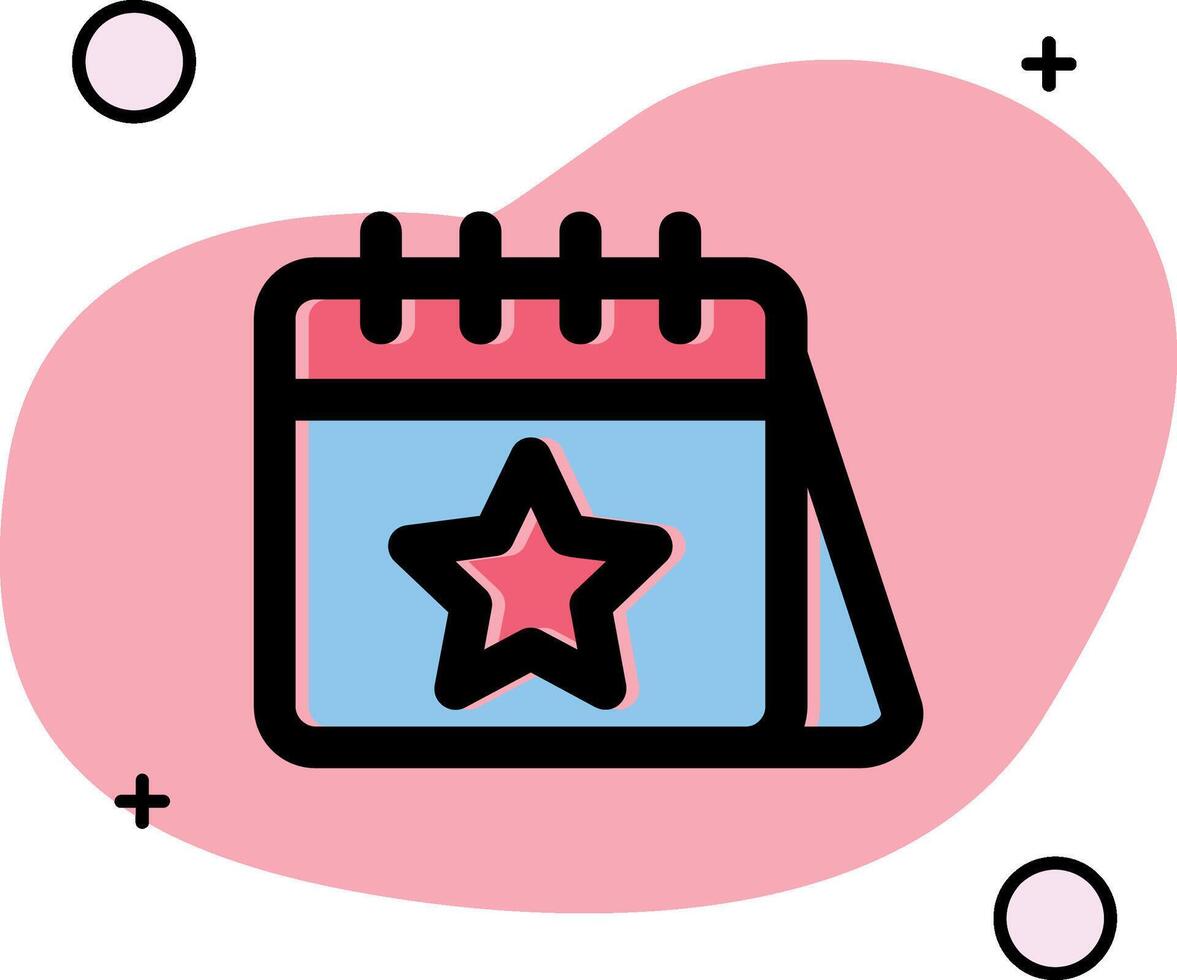 Calender Slipped Icon vector