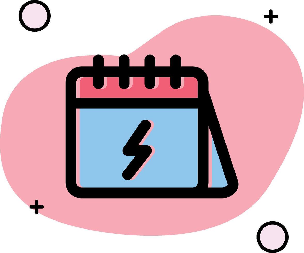 Calender Slipped Icon vector