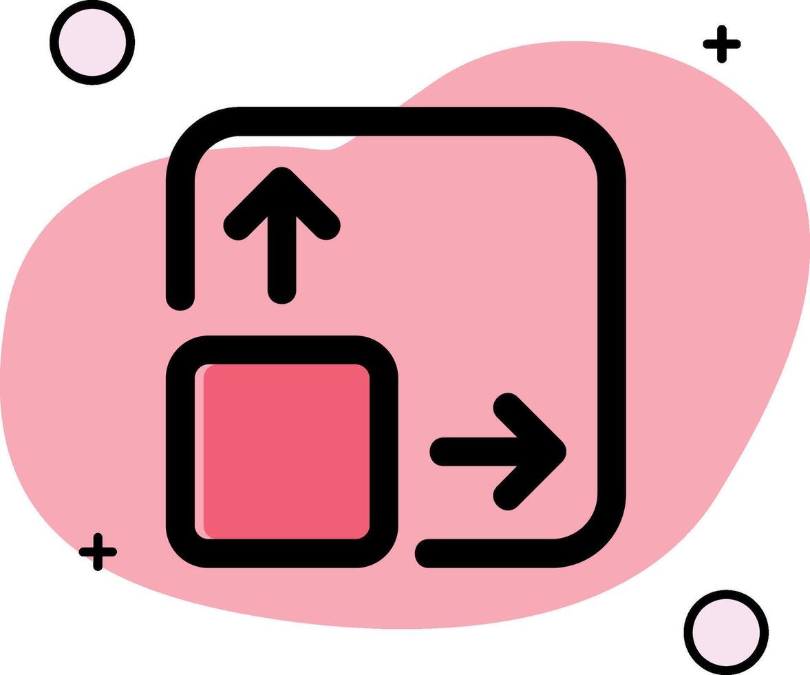 Expand Slipped Icon vector