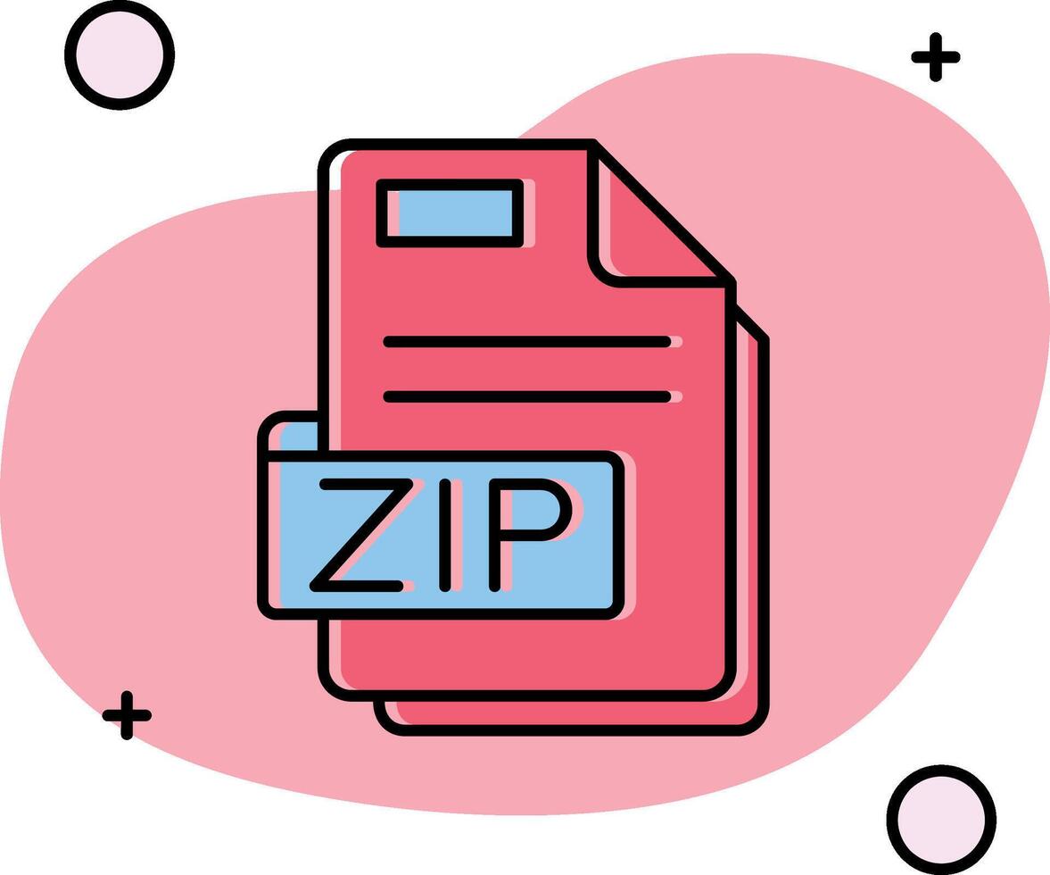 Zip Slipped Icon vector