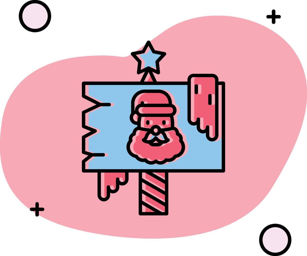 North pole Slipped Icon vector