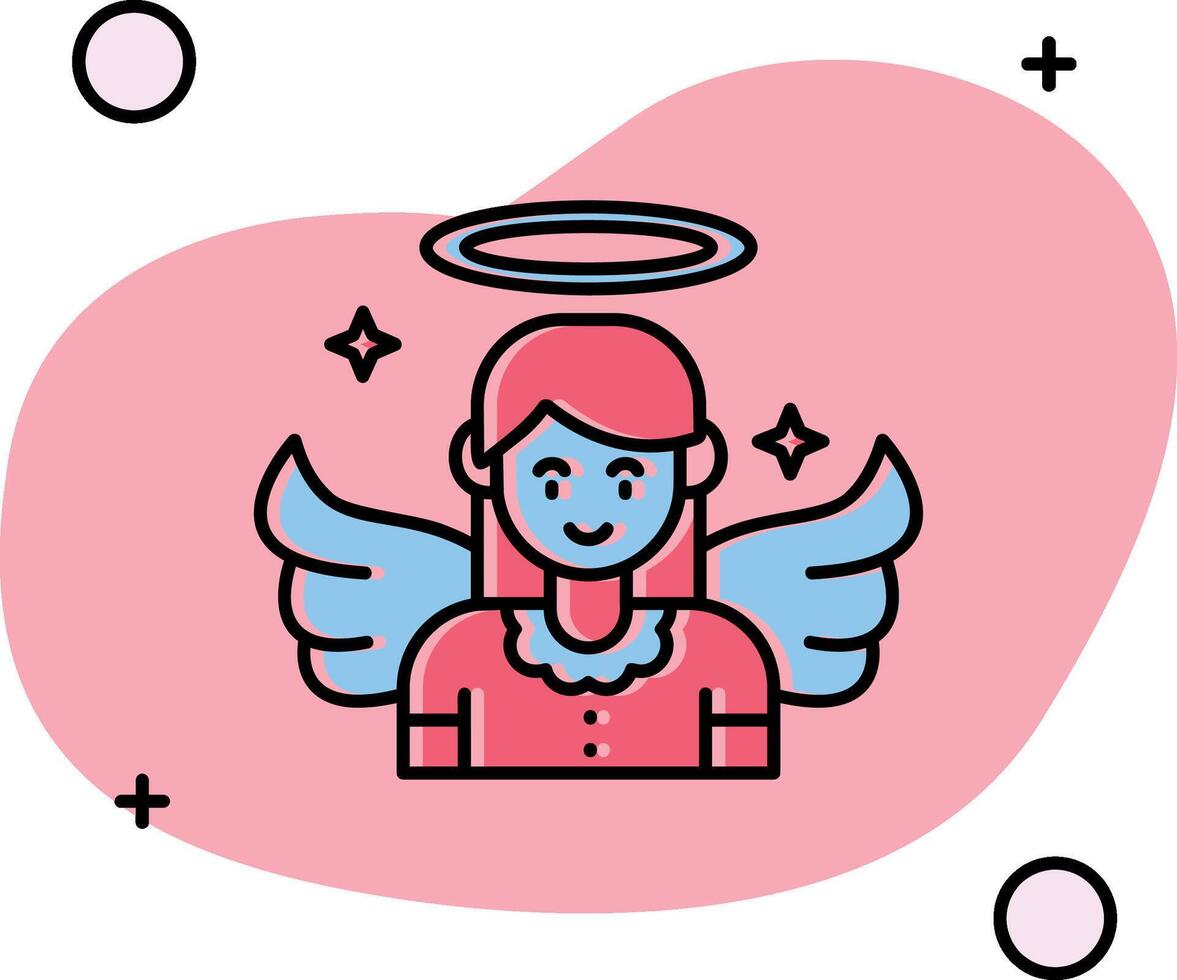 ángel resbaló icono vector