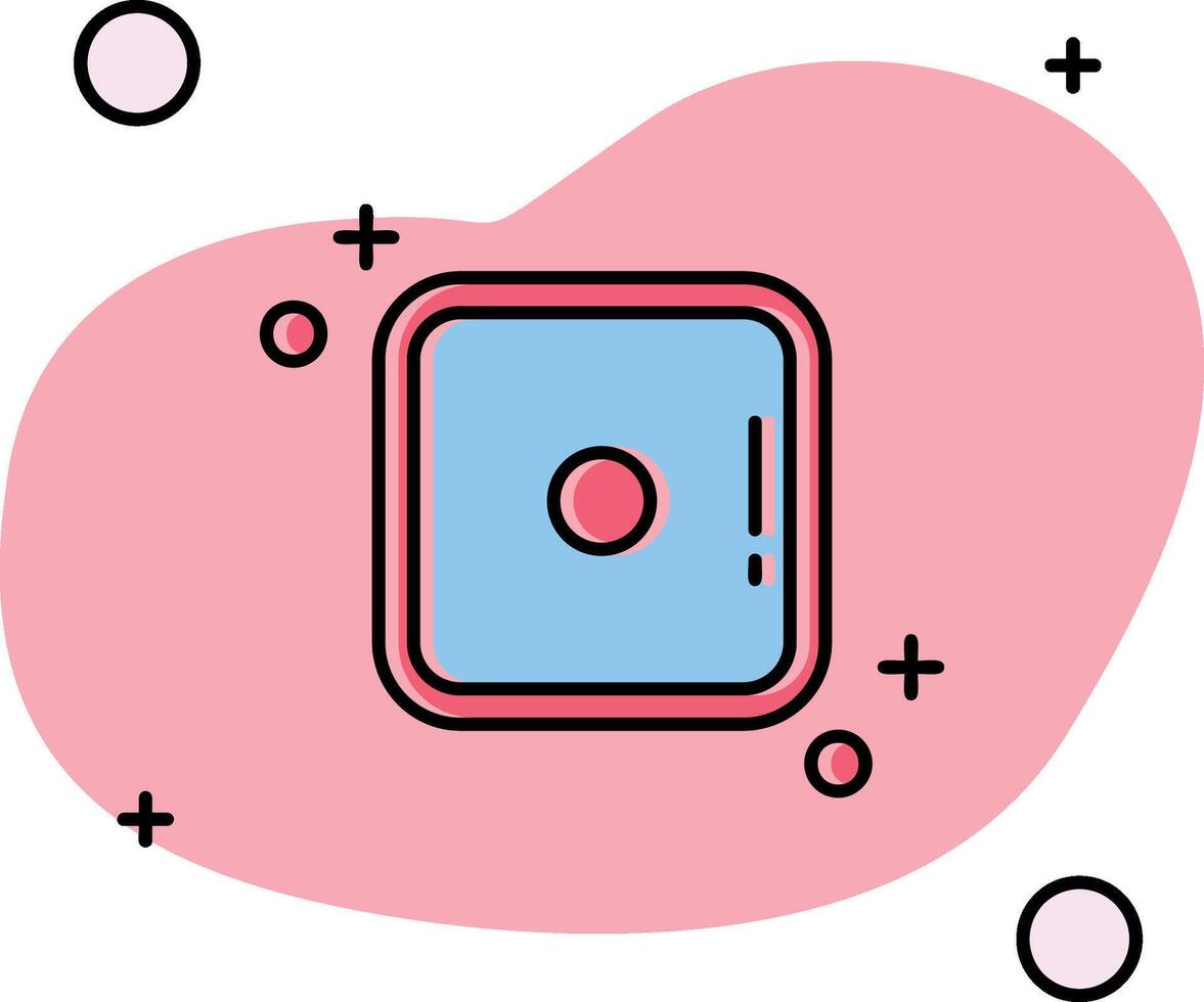 Dice one Slipped Icon vector