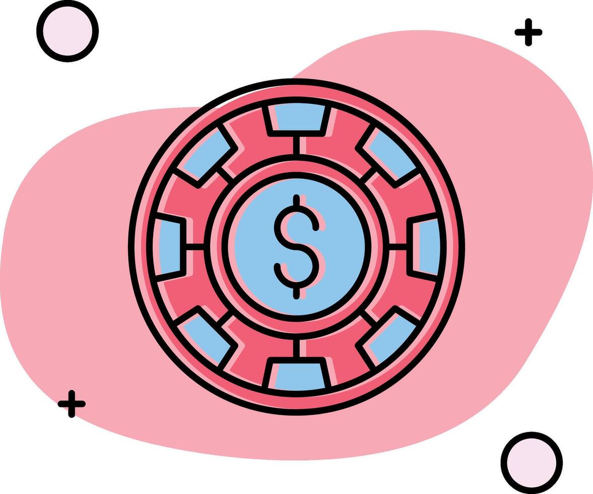 Chip Slipped Icon vector