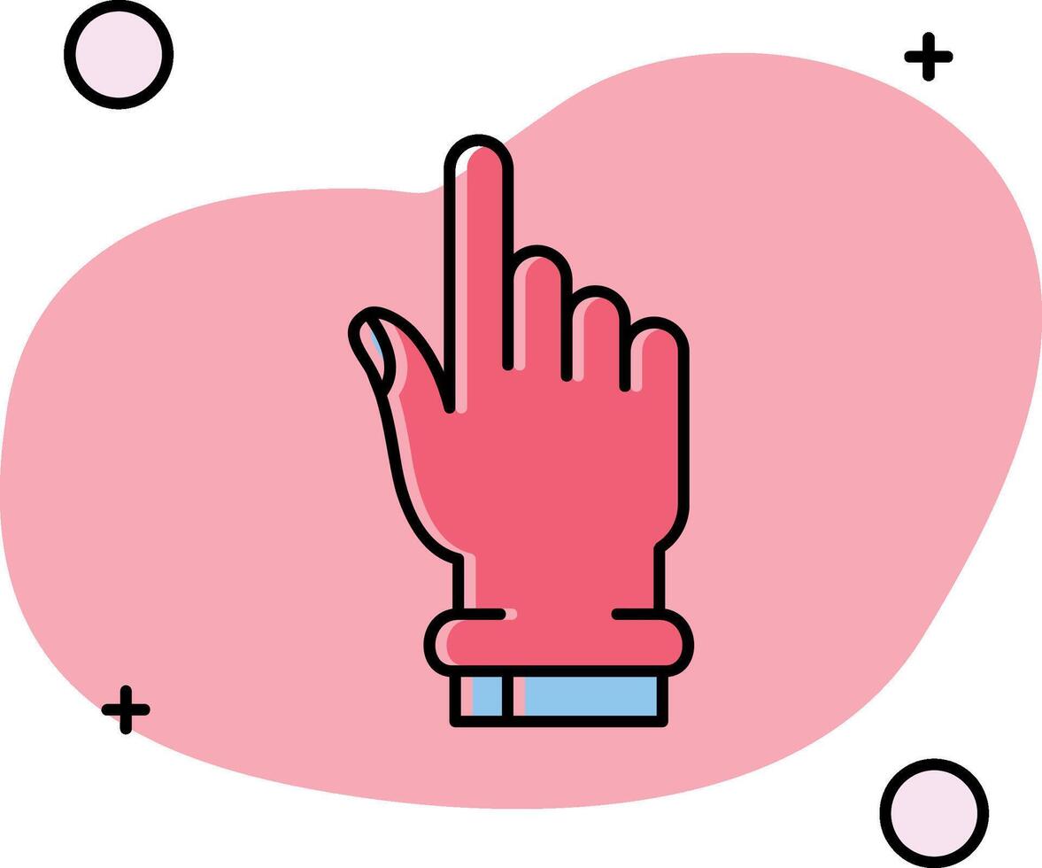 Hand click Slipped Icon vector