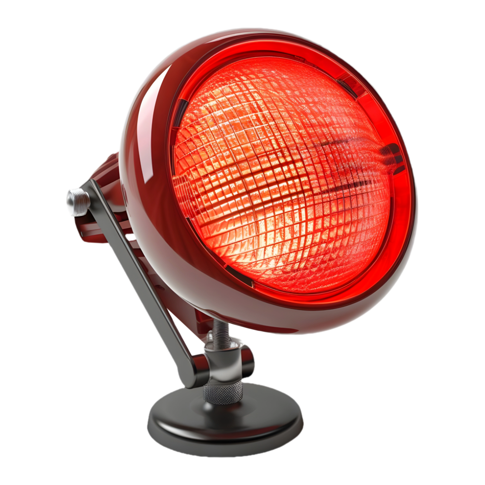 AI generated 3D Rendering of a Red Light on Transparent Background - Ai Generated png