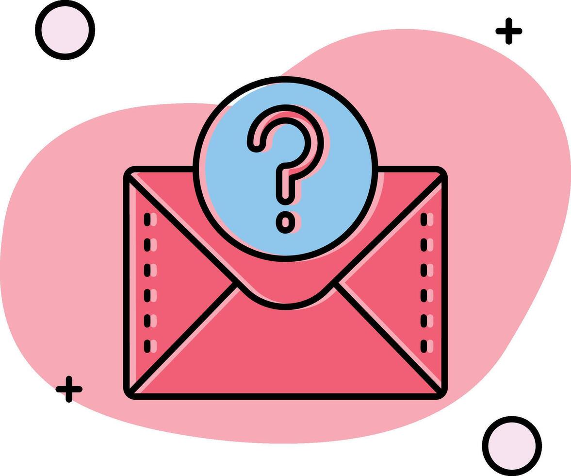 Question mark Slipped Icon vector