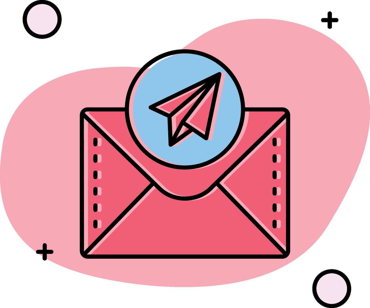 Send Slipped Icon vector