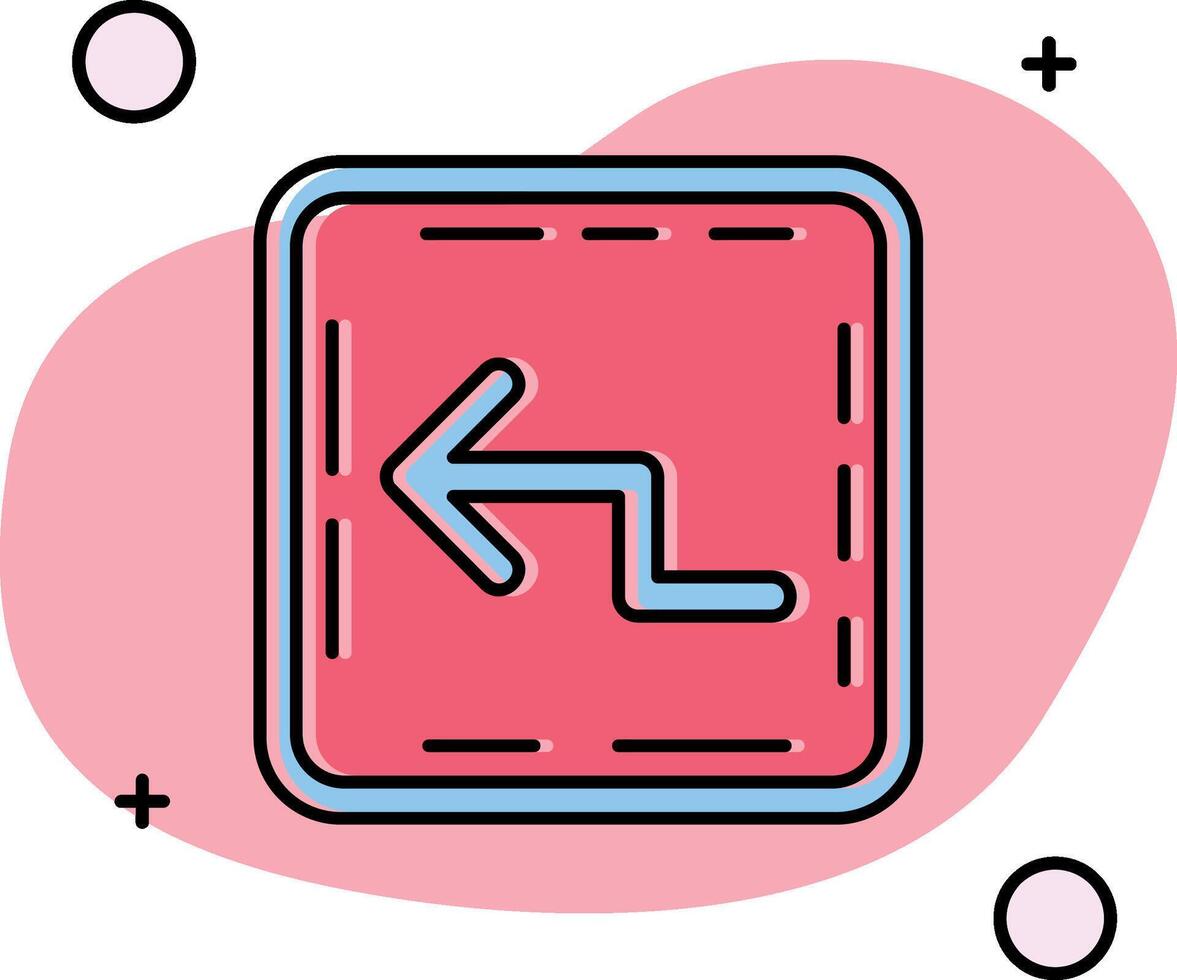 Zigzag Slipped Icon vector